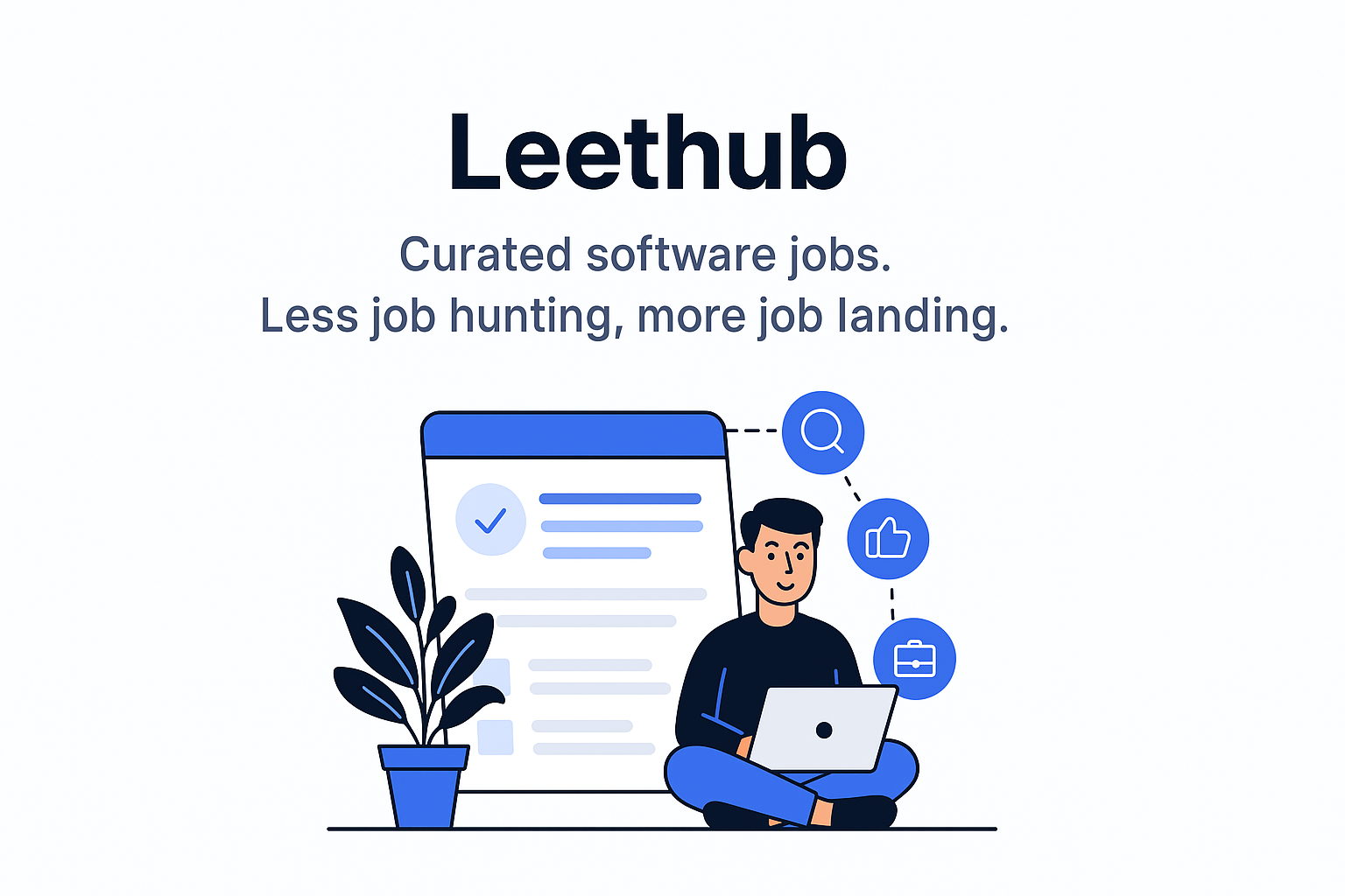 Leethub job board illustration